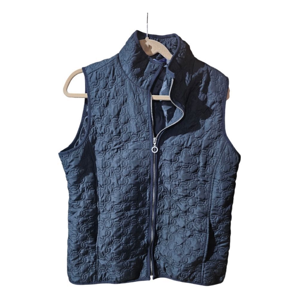 GREAT NORTHWEST INDIGO Black Quilted Vest Jacket‎ - Size Large